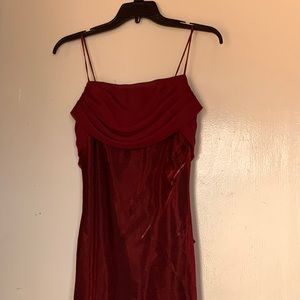 Burgundy dress with a few wears